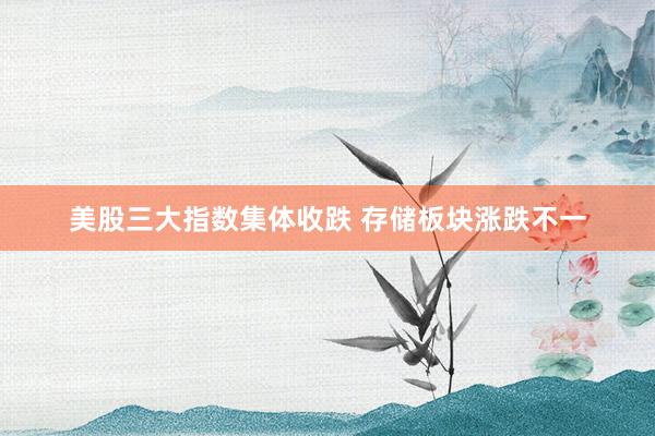 美股三大指数集体收跌 存储板块涨跌不一
