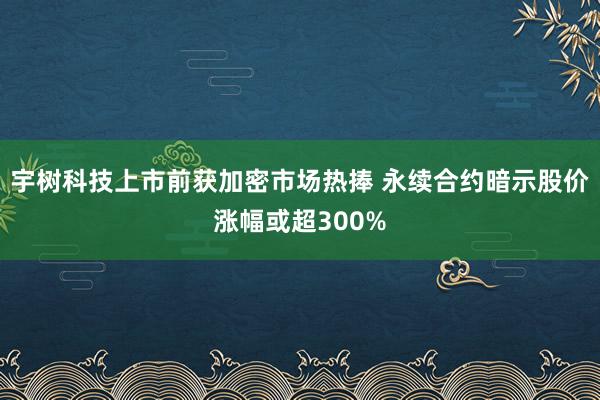 宇树科技上市前获加密市场热捧 永续合约暗示股价涨幅或超300%