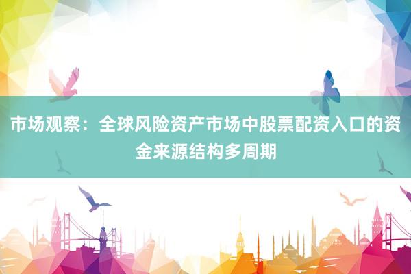 市场观察：全球风险资产市场中股票配资入口的资金来源结构多周期