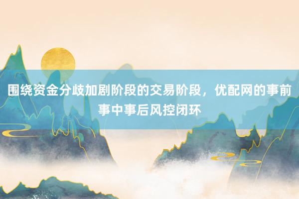 围绕资金分歧加剧阶段的交易阶段，优配网的事前事中事后风控闭环