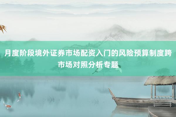 月度阶段境外证券市场配资入门的风险预算制度跨市场对照分析专题